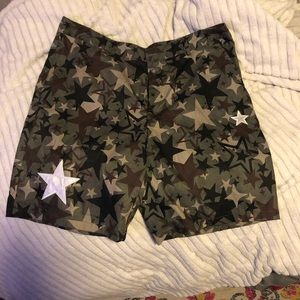 Star Print Pocket Shorts